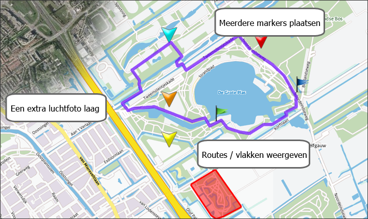 Overzicht van mogelijkheden met MapsAndMore